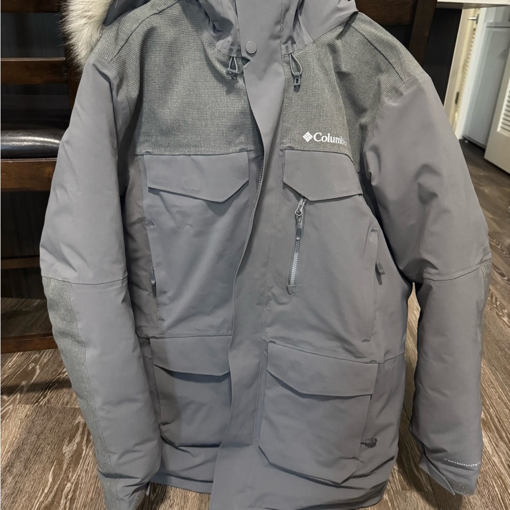 Columbia Silver Puffer Jacket
